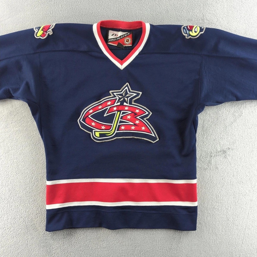 Vintage Columbus Blue Jackets Jersey Mens Youth Large/XL‎ NHL Pro Player 2000s